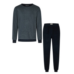Phil & Co Heren winter pyjama set lang badstof