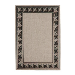 Muratap Outlet | buitenkleed finca kader | sisal | zwart- 200x290 cm