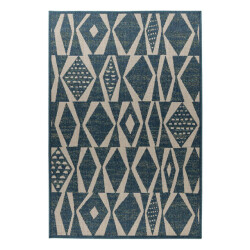 Muratap Outlet | xl buitenkleed capri | sisal | blauw- 240x330 cm
