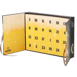Apollo Heren sokken adventskalender 12-paar kerst giftbox bier print