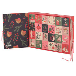Apollo Dames sokken adventskalender 12-paar kerst giftbox