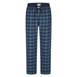 Phil & Co Heren pyjamabroek lang flanel geruit groen