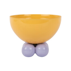 Present Time schaal double funky medium bright yellow & soft purple