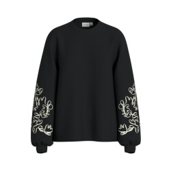 Object Visiffi emb o-neck l/s sweat/lc