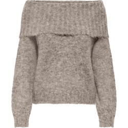 Only Onlshine ls off shoulder cc knt string/melange