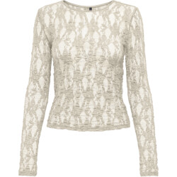 Only Onlalba l/s lace top jrs birch