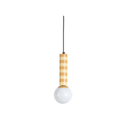 Leitmotiv hanglamp rayado ochre yellow & soft yellow