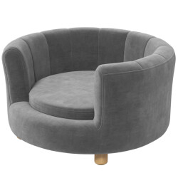 4goodz Katten- en hondenbank met houten poten 64x37 cm -