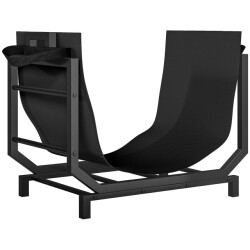 4goodz Outsunny brandhoutrek haardhout opslag binnen met zak -