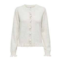 Jacqueline de Yong letty l/s on frill cardigan knt 15363485 birch