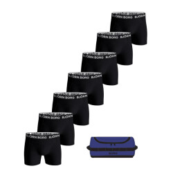Björn Borg Cotton stretch boxer + wash bag 7 pack