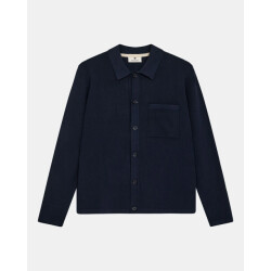 Anerkjendt 902032 aksvend needlerib knit cardigan 3059 sky captain