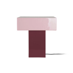 Leitmotiv tafellamp grato recto dark mauve & soft lavender