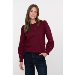 Geisha 52870-21 485 sweater with pearls port/pink