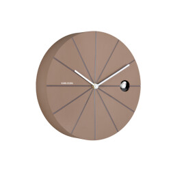 Karlsson wandklok destacado cuckoo mocha brown w. earth brown- Ø28cm