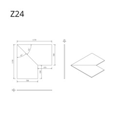 Wasophoogte Aanrechtblad module z24 licht eiken