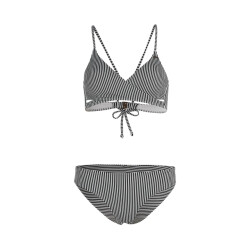 O'Neill Dames bikini set baay maoi zwart/wit gestreept