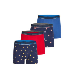 Happy Shorts Heren boxershorts oktoberfest bier/gingerbread 4-pack