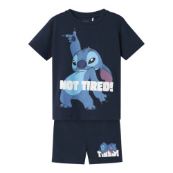 Name It Jongens korte pyjama set shortama nmmarush stitch donker