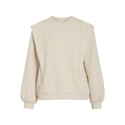 Vila Viaiga o-neck ls top beige