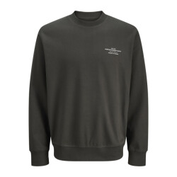 Jack & Jones Jprblachad branding sweat crew neck ln donker