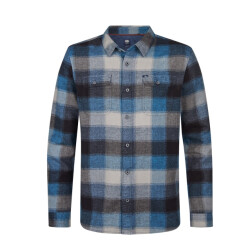 Petrol Industries Men shirt long sleeve check licht