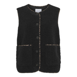 Vila Viada printed piping teddy vest -