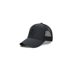 WATTS Unisex cap tribe logo effen donkergrijs/zwart