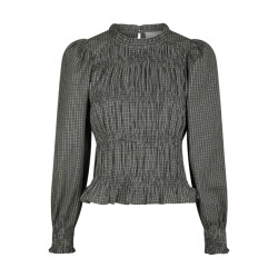 Neo Noir marcia check blouse 166893 132 antracite