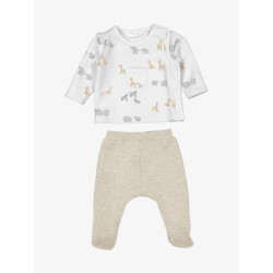 Mayoral Jongens baby set voetjes milk
