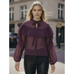 Hypedrop Hdmelisa ruffle ls blouse