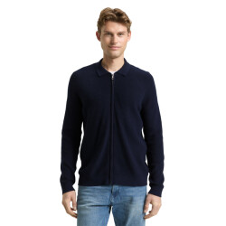 Tom Tailor Soft knit zip jacket