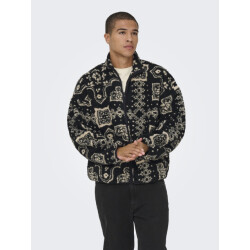 Only & Sons Onsjames ovz ls fleece aop sweat