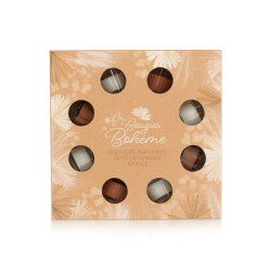 WDMT Set van 8 geurkaarsen in luxe cadeauset – les bougies bohème – amandel & vijg –