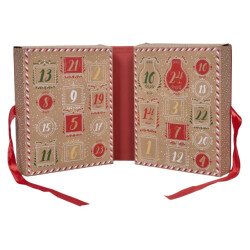 WDMT Adventskalender met kerst kaarsen kerst cadeau rood