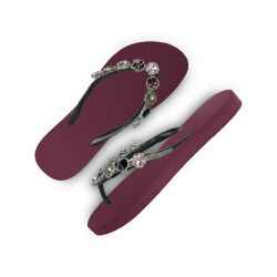 Uzurii Alegria robijn dames slippers, , maat: