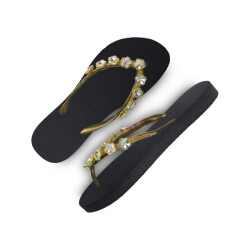Uzurii Chrystal flower dames slippers, , maat: