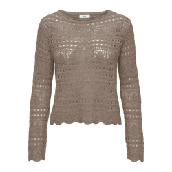 Jacqueline de Yong Sun lay l/s boatneck pullov.