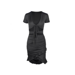 The Dezzy Factory Chloë dress | orange & black