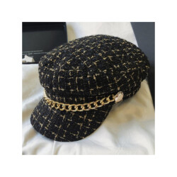 The Dezzy Factory Luxe bibi hoed met gouden ketting