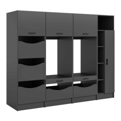 Furnilux Wasmachinekasten ombouw 4-delige badkamerkastset free 242x195x68 cm in