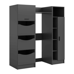 Furnilux Wasmachineombouw 3-delige set free 166x195x62 cm, antraciet