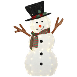 4goodz Kerstfiguur sneeuwpop led 78x20x108 cm