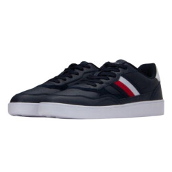 Tommy Hilfiger Heren retro stripe leren cupsole rechterschoenen