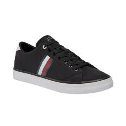 Tommy Hilfiger Heren hi vulc stripe mesh lage sportschoenen
