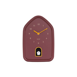 Karlsson wandklok modern doggy bordeaux- Ø29,1cm