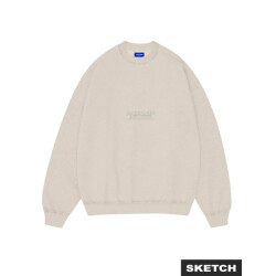 Jack & Jones Jorbleecker aop box sweat crew neck off-white