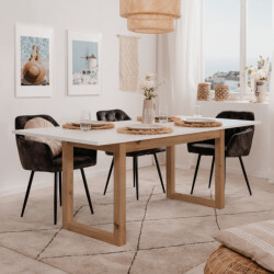 CaliCosy Uitschuifbare eettafel l160-200 cm denver