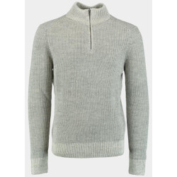 Bos Bright Blue Pullover half zip grof 4356225/158a