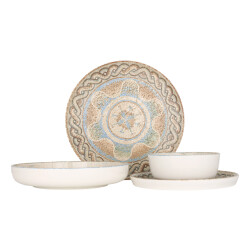 Rinart Serviesset (medium) celest 24 delig 6 personen porselein